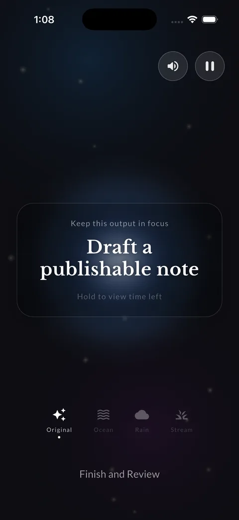 FlowLead keeping one publishable note in focus